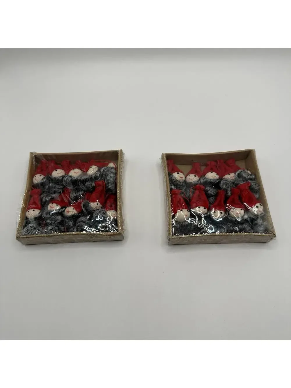 2PK IKEA Felted Vinterfest Christmas Ornaments 10 mini Gnomes Elves New Sealed